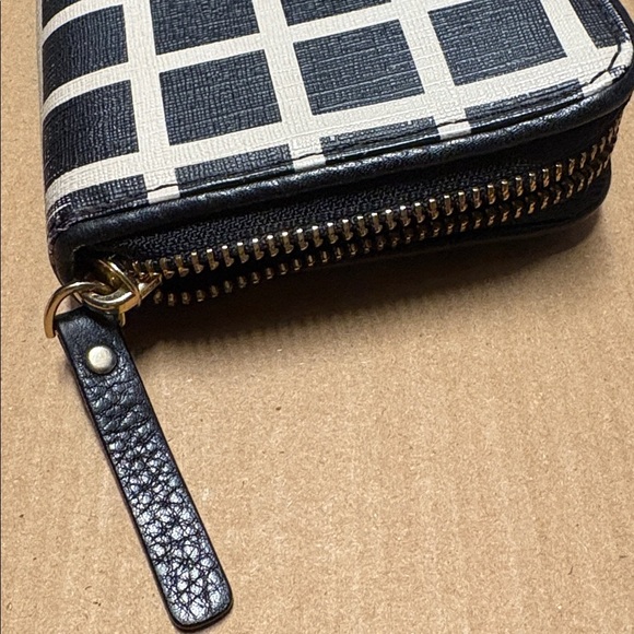 Kate Spade 'Laurel' zip-around wallet with a checkered pattern -Saffiano leather - Picture 5 of 9